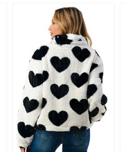 Load image into Gallery viewer, Heart fur jacket
