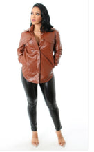 Load image into Gallery viewer, Brown leather jackey
