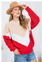 Load image into Gallery viewer, color blocked sweater
