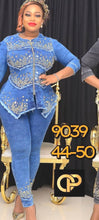 Load image into Gallery viewer, Denim jeans 2piece set
