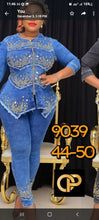 Load image into Gallery viewer, Denim jeans 2piece set
